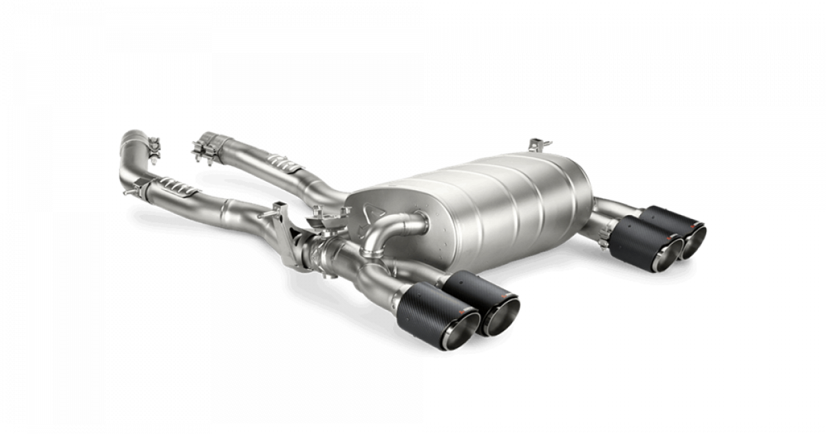 AKRAPOVIC 式  カーボン製 M2 M3 M4マフラー 4個 akrapovic-slip-on-line-bmw-m2-