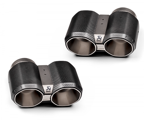 Akrapovic Tail Pipe Set Carbon Octagonal, BMW G8X M2 M3 M4
