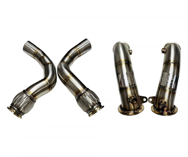 Evolution Racewerks Catless Downpipes, BMW X5M F95 S63
