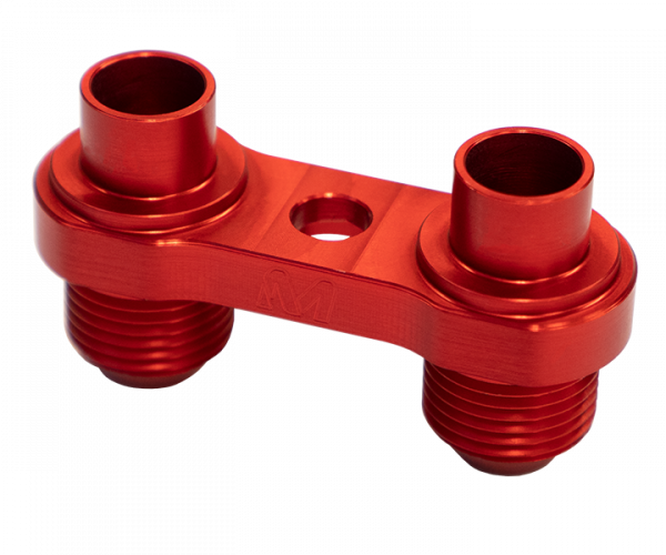 Mosselman Oil Line Adapter Kit AN8, Red