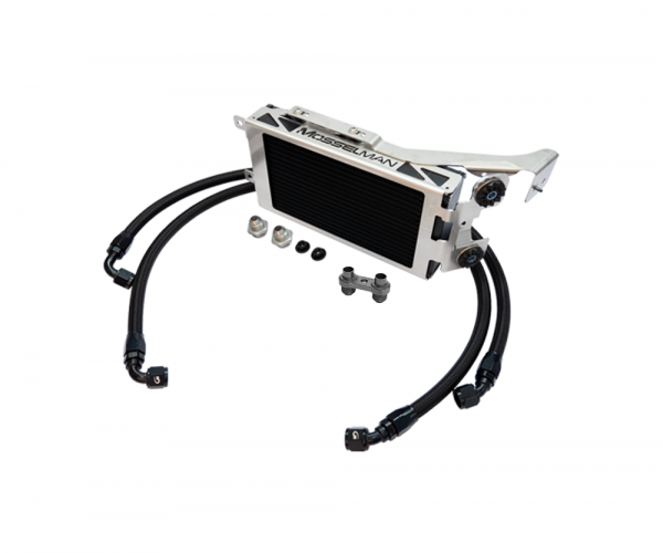 Mosselman Single Oil Cooler Kit, Grey, BMW 3-Series E9x